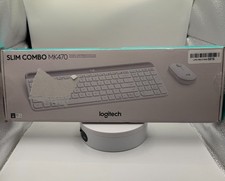 Logitech - MK470 Full-size Wireless Scissor Keyboard and Mouse Bundle -...