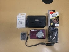 Nikon Coolpix S4000 12.0MP Digital Camera Plum 