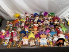 HUGE Lot Troll Dolls 80 Figures Russ Norfin & more Vintage