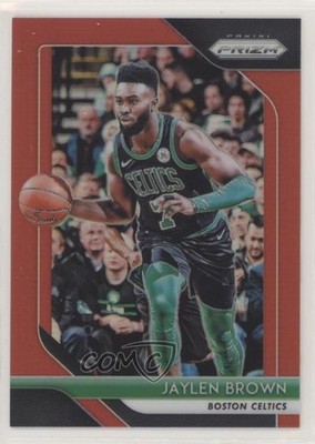 2018-19 Panini Prizm Red Prizm 232/299 Jaylen Brown #108 00a4
