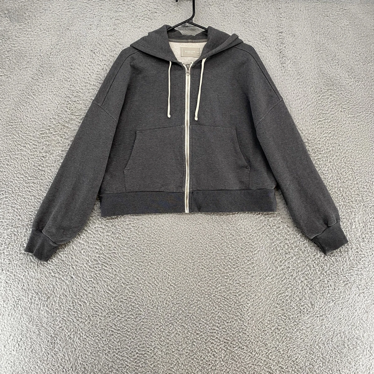 Sweat à capuche crop top - brun foncé - 12.00