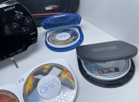 Sony PSP 1001 Portable Handheld Console - Black with 5 Disks