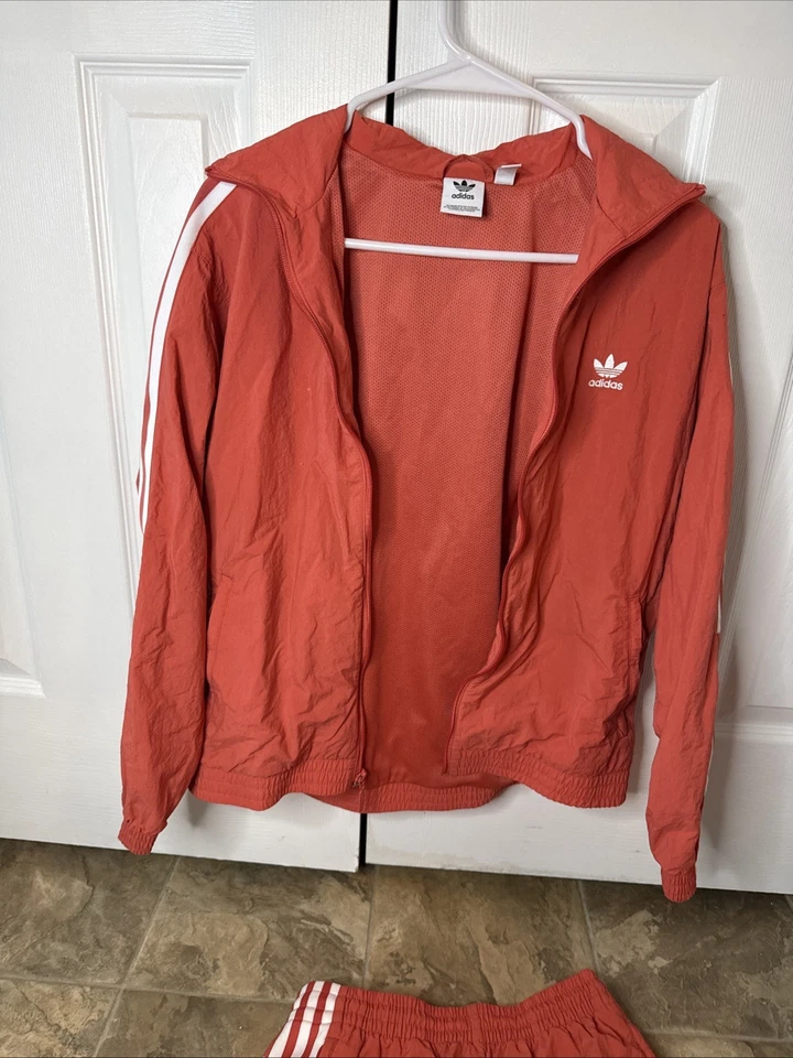 Traje de chándal para mujer Adidas salmón/coral TALLA S - Conjunto de chaqueta y pantalones a juego Foto 4 de 4