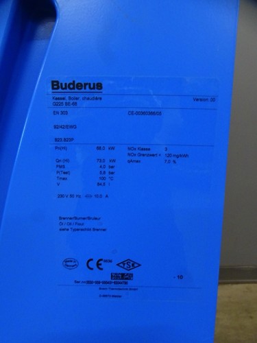 Buderus Logano Plus GB225 BE-68 Öl-Brennwert-Heiz-Kessel 68kW Heizung Bj.2010 - Picture 20 of 20