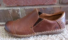 Born Handcrafted Footwear Loafers Womens US 9.5 Brown Leather Comfort Slip On