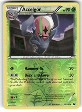 ACCELGOR - 11/108 - MP - Dark Explorers - REVERSE HOLO Rare - Pokemon