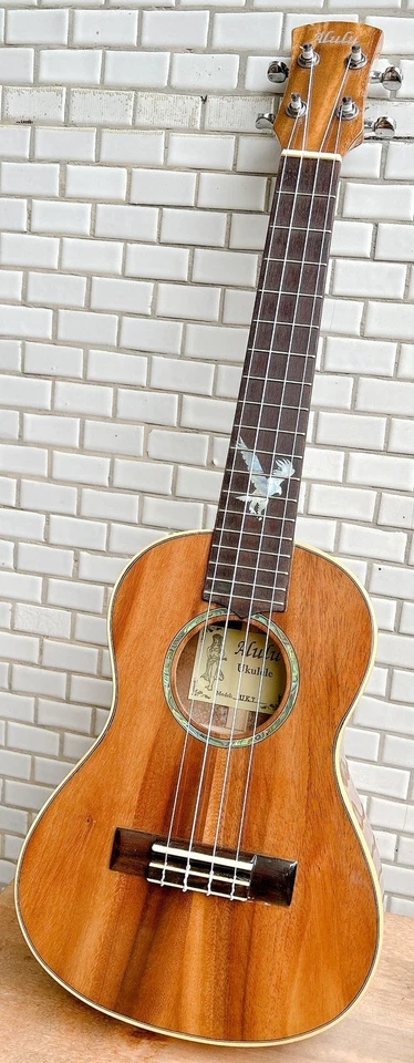 Alulu Solid Acacia Koa Tenor Ukulele, eagle inlaid HU689 - Image 2 of 4