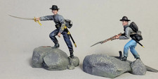 W. Britain - "Scrambling Up The Roundtops" Confederate Officer and Infant #31490