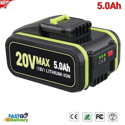 1-2X 5,0A 7,0Ah 18V 20V MAX Akku Ersatzakku für WA3553 WA3556 WA3551 WX390