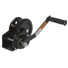 Ultra-Tow Single Speed Hand Winch with Automatic Brake, 1600-Lb. Load Capacity