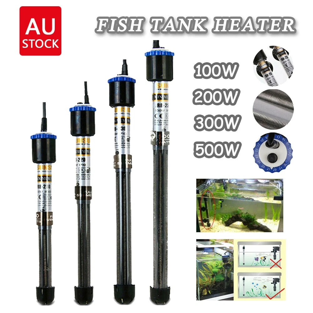 Aquarium Heater Submersible Fish Tank Auto Water Thermostat Heating Rod AU STOCK