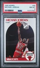 NBA Hoops 1990-91 Michael Jordan #65 Base PSA 8 Chicago Bulls Basketball Card