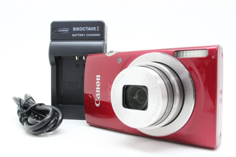 [ EXC+++++ ] CANON PowerShot ELPH 180 RED IXY180 20MP Digital Camera 2742 - Image 2 of 4