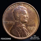 ✅ 1912-P Lincoln Wheat Cent.  FINE   VERY NICE EARLY DATE.