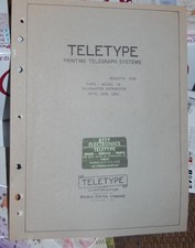 Teletype Printing Telegraph Systems Bulletin 1165B - Parts-Model 28