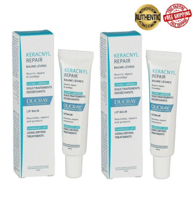 2 PACK -  Ducray Keracnyl Repair Lip Balm 15ml EXP 07/2025