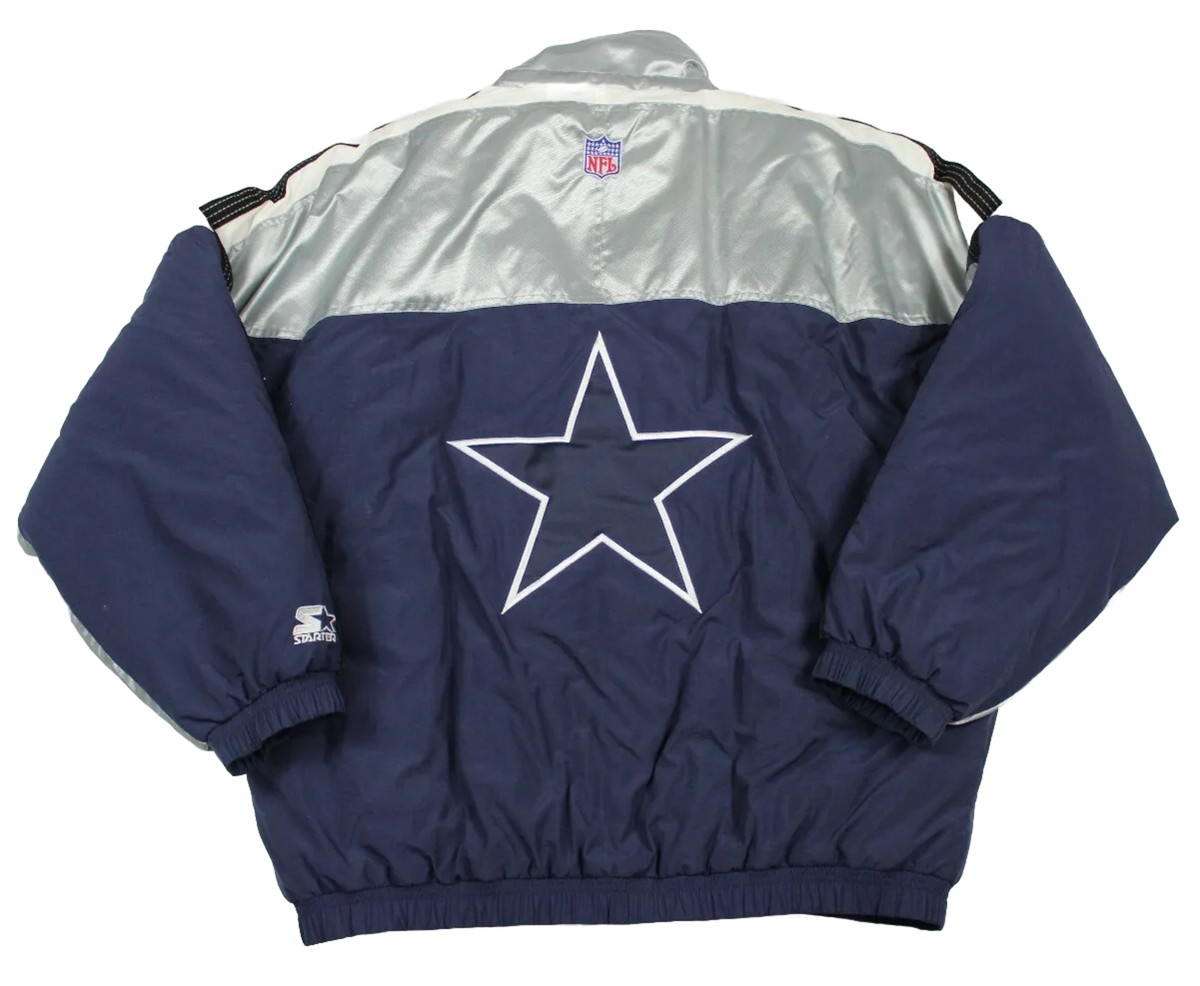 VTG Starter Pro Line Dallas Cowboys Jacket Puffy Mens XL