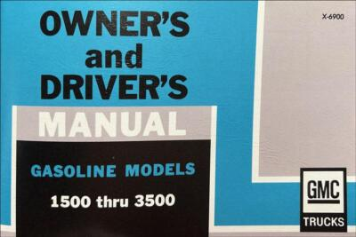 #ad 1969 GMC Truck Owners Manual 1000 2500 3500 Pickup Suburban User Guide Book $29.95