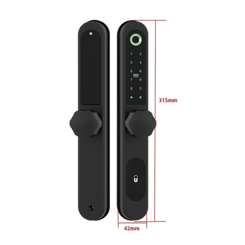 Biometric Fingerprint+Digits Pad+RFID Card+APP f/Narrow Side Push/Pull Door Lock - Picture 2 of 10
