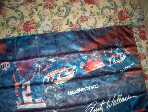 RUSTY WALLACE #2 / MILLER LITE NASCAR BANNER - 57' X 34' - Picture 8 of 11