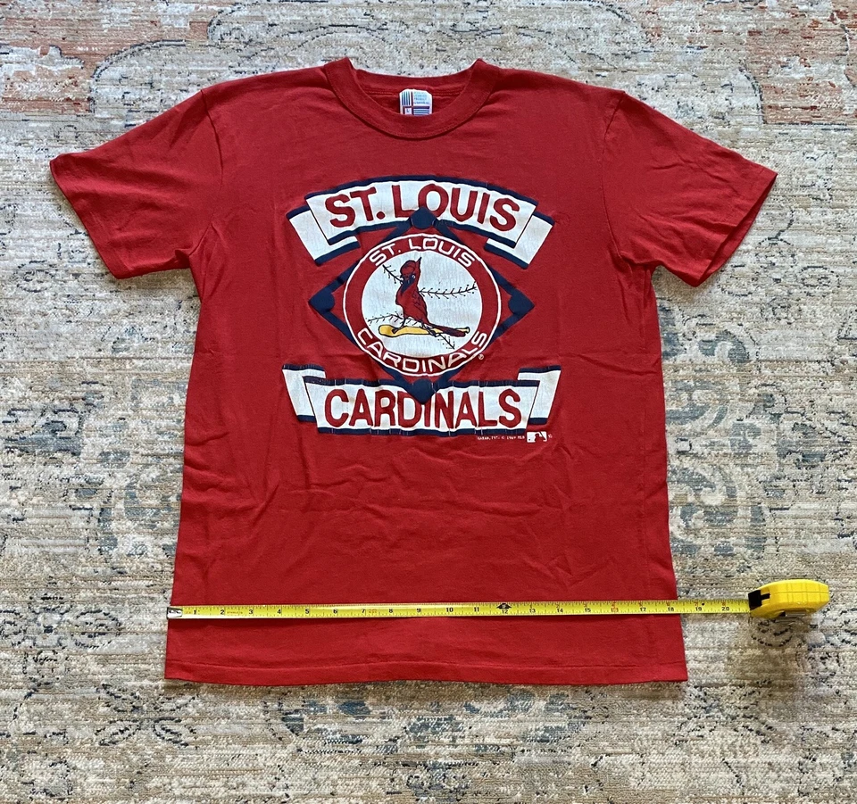 Camiseta de los Cardenales de San Luis 1989 MLB talla S 18,5" x 25,5" Foto 2 de 4