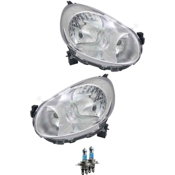 Scheinwerfer Set Rechts & Links H4 FüR Nissan Micra IV K13 K13_ Inkl. Lampen-image