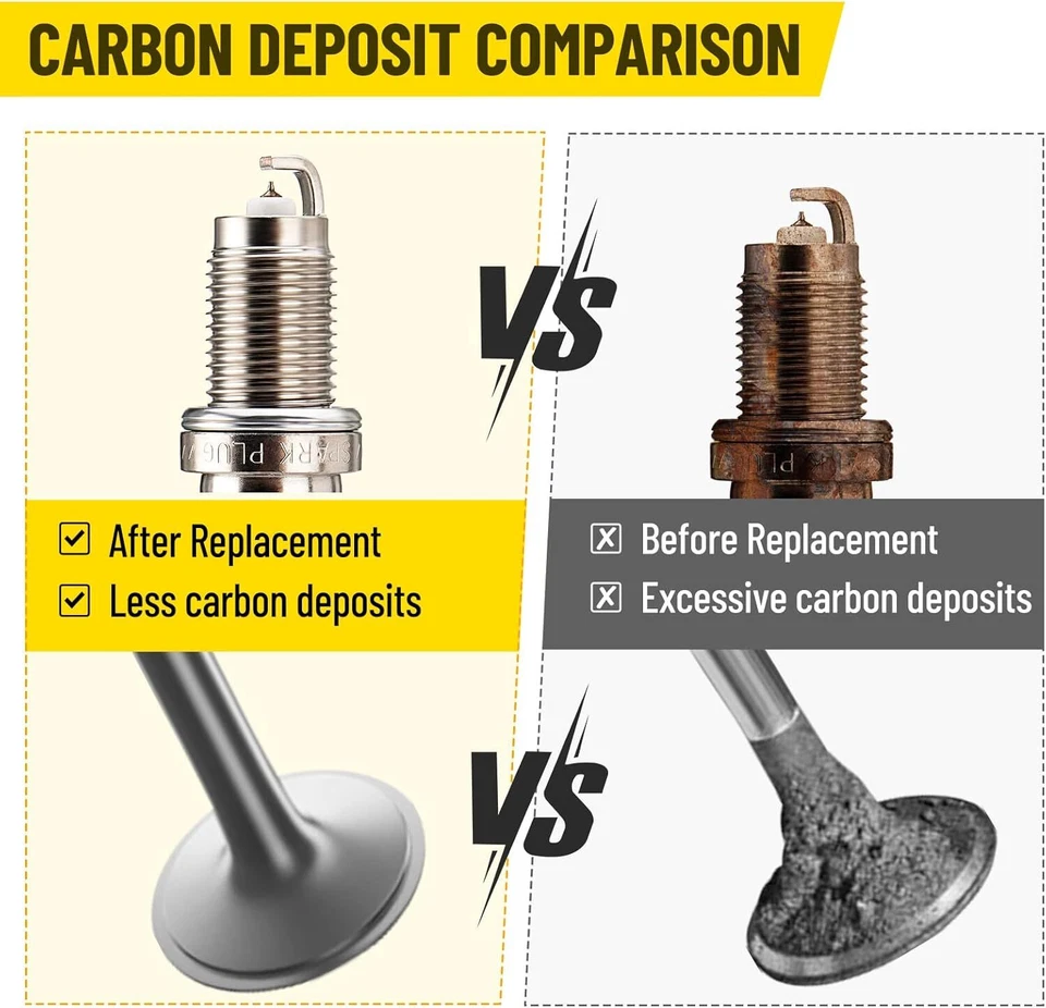 Ignition Coil Packs & Iridium Spark Plugs for Nissan Altima Versa Sentra - Image 2 of 4