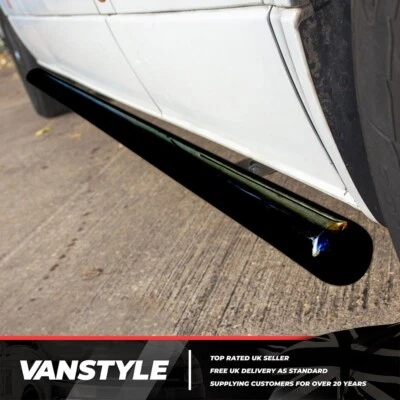 VANSTYLE FITS MERCEDES SPRINTER 2006- LWB 76MM QUALITY BLACK STEEL SIDE BARS