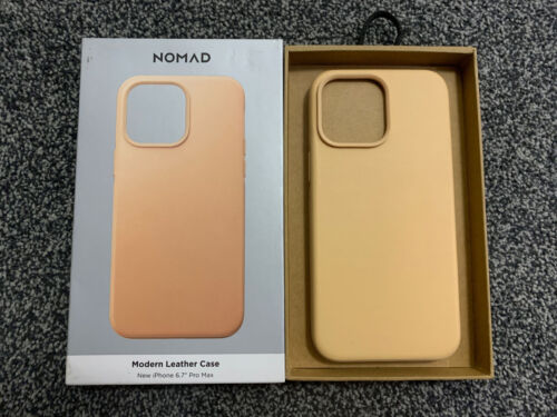 NOMAD Modern Leather Case for iPhone 14 Pro Max (Black / English Tan / Natural) - Picture 4 of 4