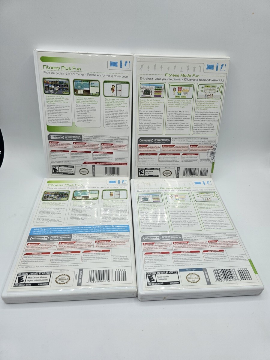 Nintendo Wii Lot Of Wii Fitness Games Wii Fit Bundle Games Lot 4
