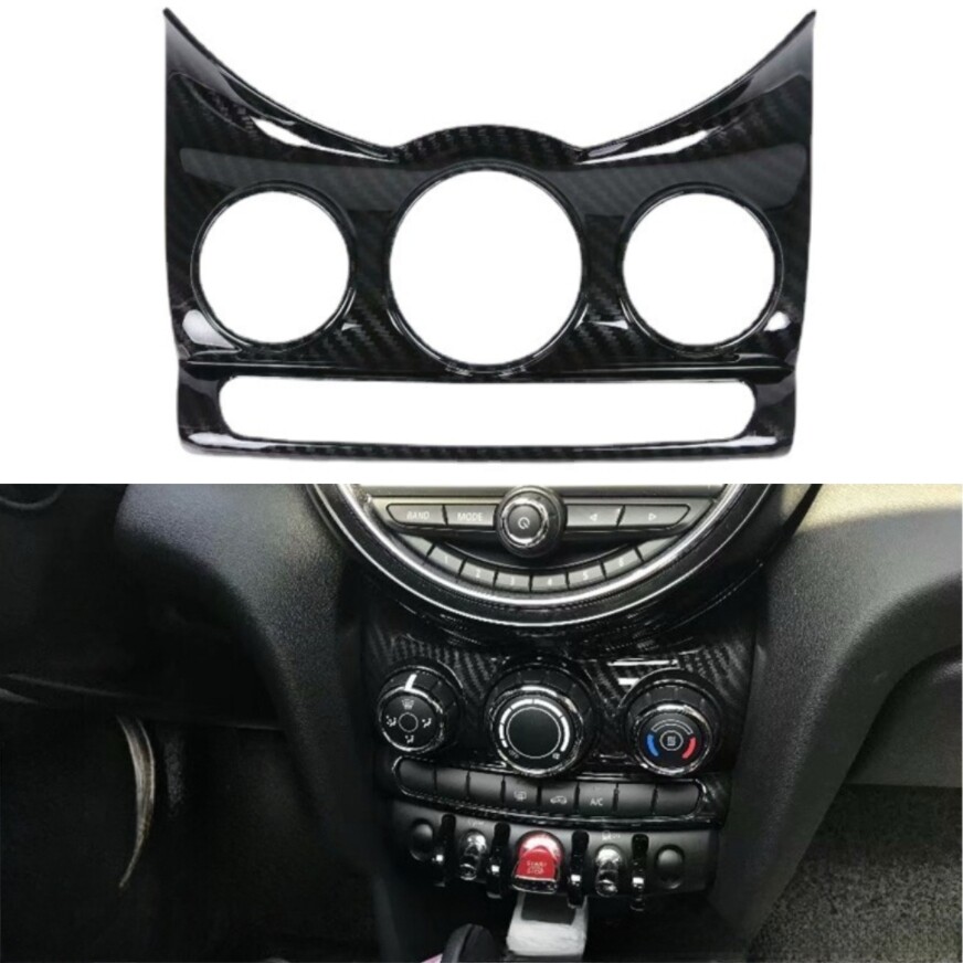 mini f55 カーボンstyleセンターコンソールカバー3点セット Carbon Fiber Center Dashboad Console Cover Trim Kit For MINI