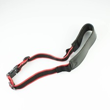 Unbranded Vintage - 1 1/2" Black/Red Faux Leather/Nylon Camera Bag Strap