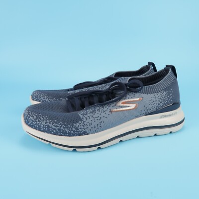 専用2 Skechers 216131 GOwalk Stretch Fit Mens Walking Shoes Navy Blue