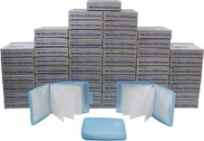 60 Blue 12 Disc Capacity Clamshell Translucent CD DVD Storage Case CDBR12BL