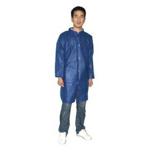 Condor 26W857 Disposable Lab Coat Blue Unisex Size 3XL Chemistry Medical NEW PPE - Picture 2 of 3