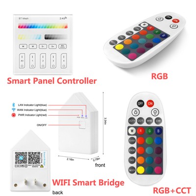 Smart WIFI Bluetooth Panel Controller Touch Fernbedienung RGB+CCT für LED Lights