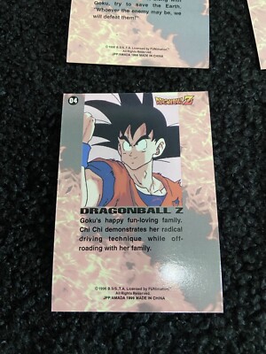 Dragon Ball Z Rare chase cards 1-10 1996 funimation set NM base