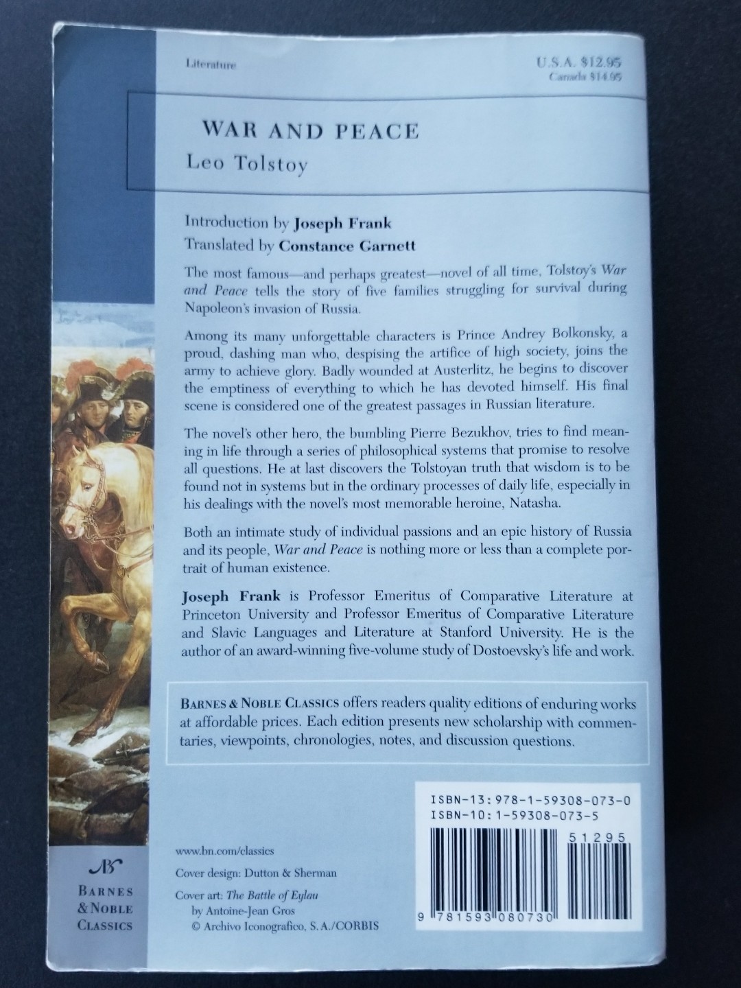 Barnes And Noble Classics War And Peace By Leo Tolstoi 2006