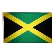 Jamaica Indoor Outdoor Parade Color Guard Dyed Nylon Flag All Larger Sizes