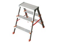 Sgabello 3 Schritte Aluminium Stufen Scala Trittleiter Super Leicht Klappbar