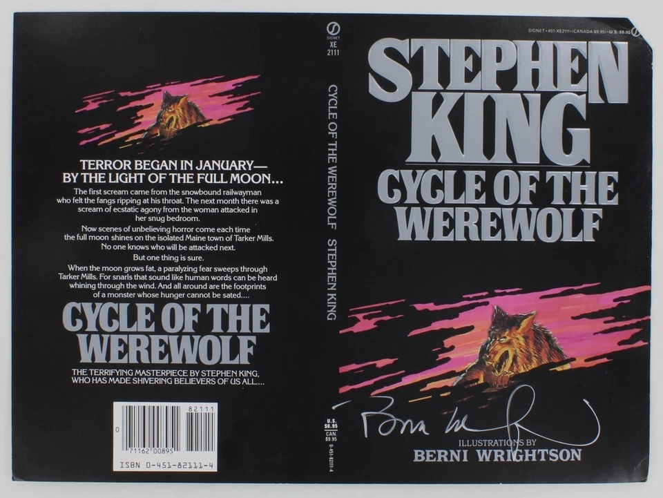 Bernie Wrightson Stephen King Signed 1984 Portfolio Cycle Of The Werewolf Signet - Image 2 of 4