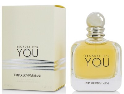 Giorgio Armani Because It's You For Women Perfume 3.4 oz ~ 100 ml EDP Spray