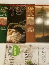 Max Lucado Lot of 3 Life Lessons Romans Ruth & Esther Youll Get Through This
