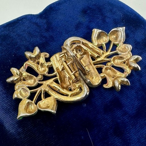 Broche Floral Coro Dueto Zapato Clips de Piel con Estrás Esmalte Flores Dúo - Imagen 14 de 15