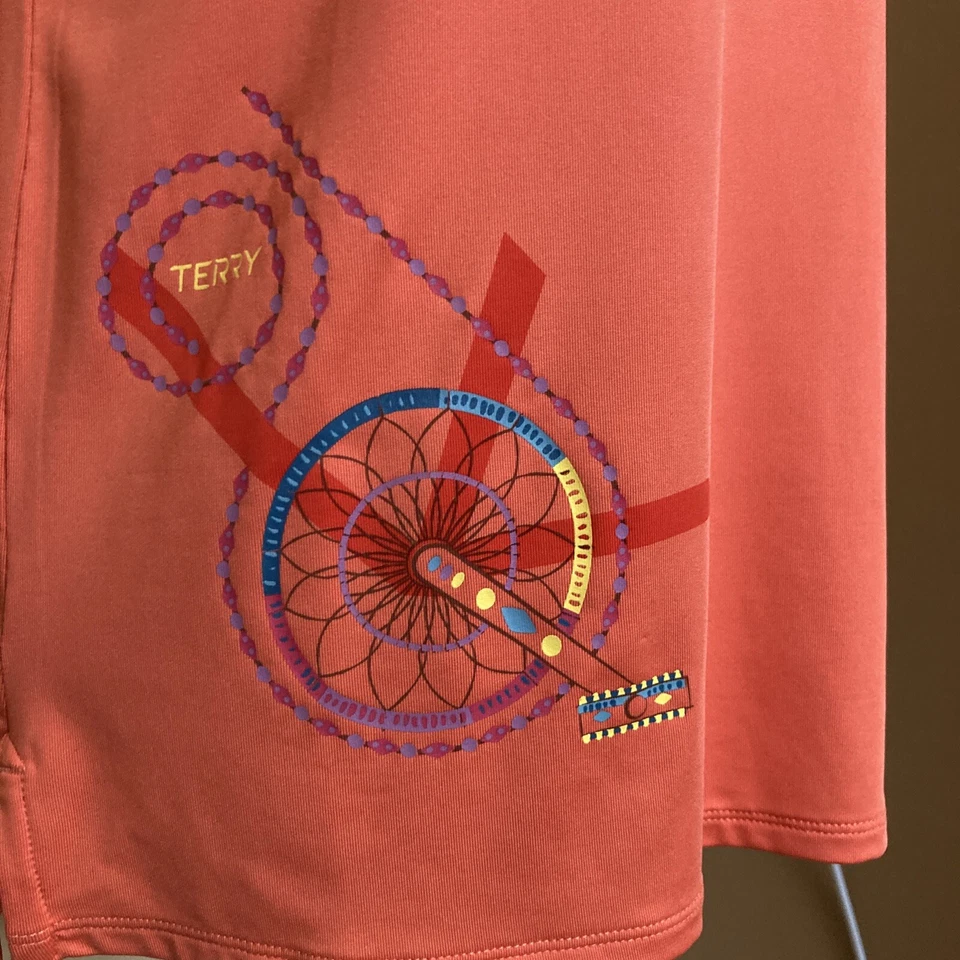 Jersey de ciclismo Terry Coral cuello redondo sin mangas - talla pequeña nuevo con etiquetas estampado gráfico Foto 2 de 4