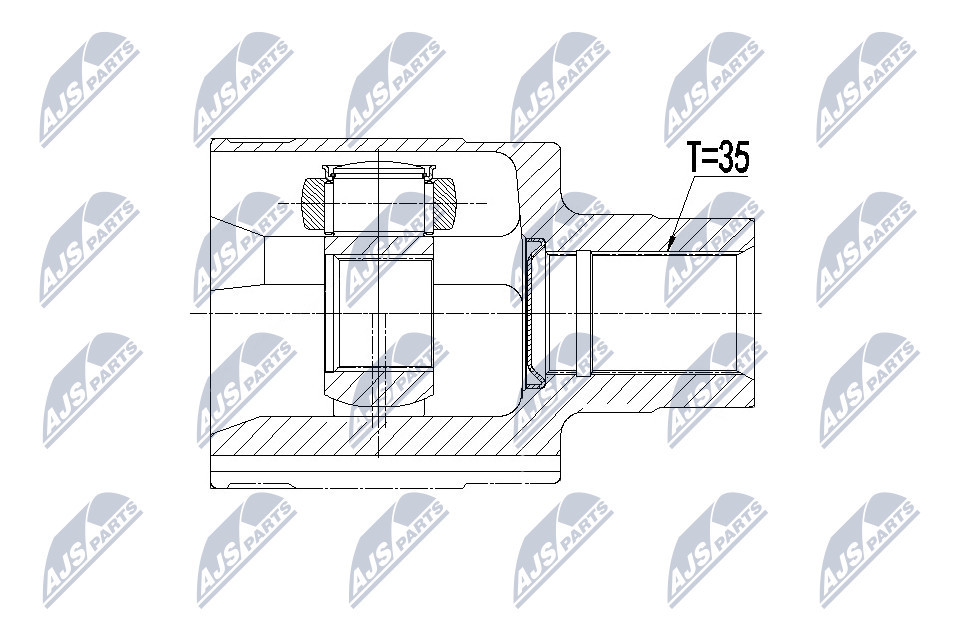NPW-BM-122 NTY Joint Kit, drive shaft for MINI