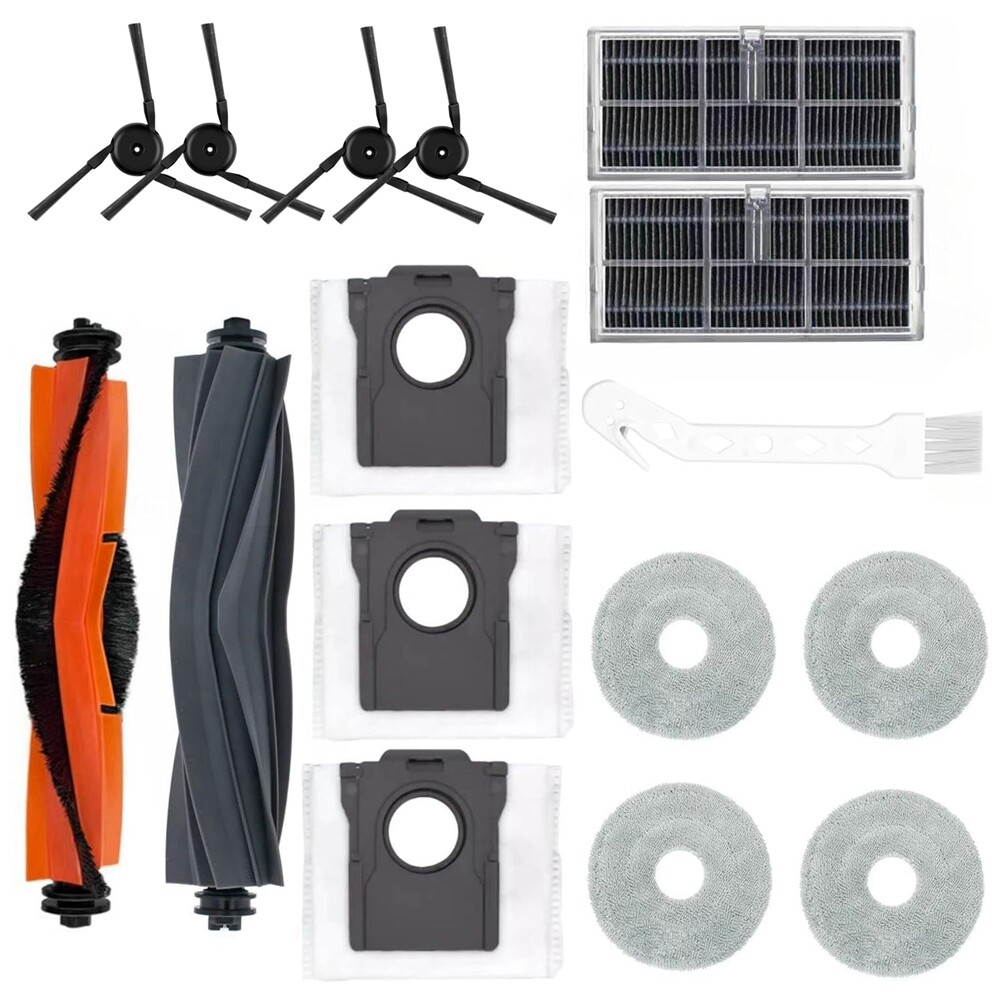Accessories for  X40 Ultra Robotic Vacuum Brush Roller Mop Pads Dust Bags3477
