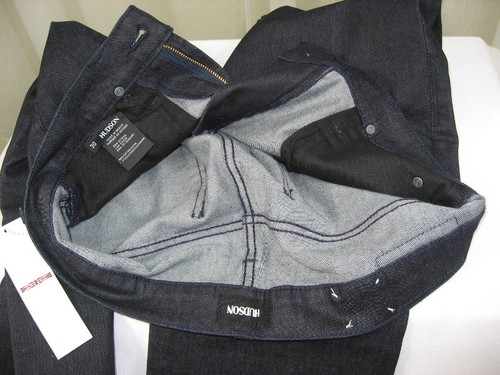 NWT HUDSON Mens Byron 5-Pocket Straight Zip Fly Jeans Size 30 Bounty Dark Indigo - Picture 10 of 12