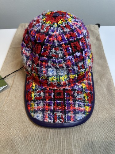 NWT GUCCI Multi Color Polyester Cap Size L