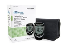 TRUE METRIX PRO Blood Glucose Meter Portable Testing Kit with Logbook and Case